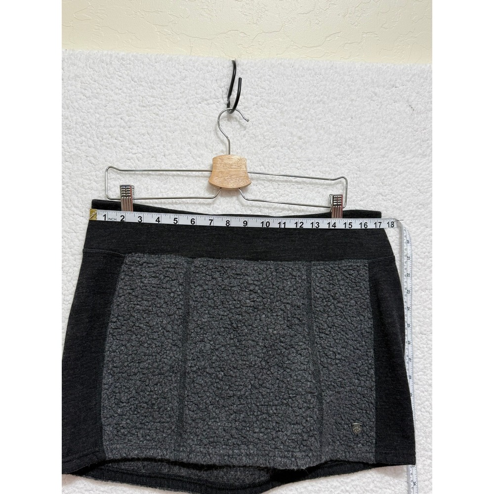 Kuhl Women's Skirt Black Heathered Fleece Lined Athletic Hiking Outdoor Sz L - Picture 4 of 8